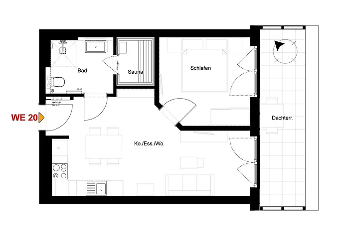 Dorumer Sielhuus 20 Mit Sauna Und Balkon Lejlighed *